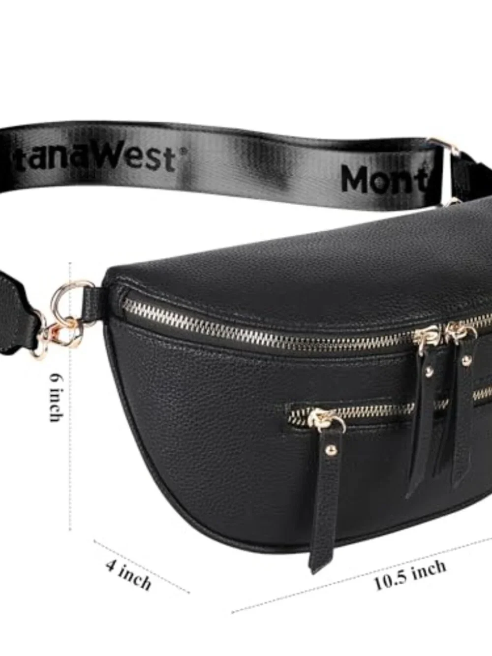 Faux Leather Crossbody Bag Sling Purse with Adjustable Strap